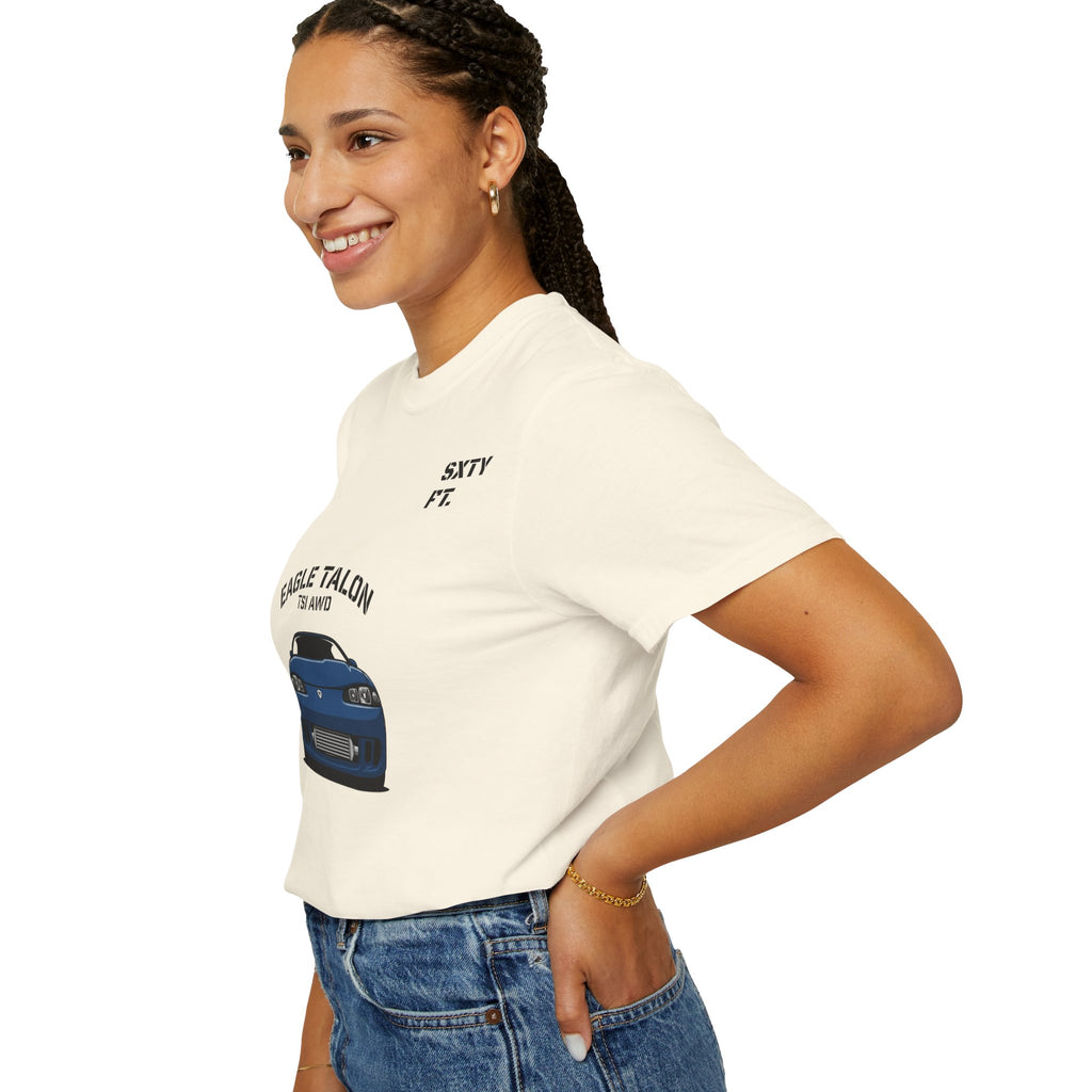 Eagle Talon Car Tee — Retro Blue Sports Coupe Graphic T-Shirt