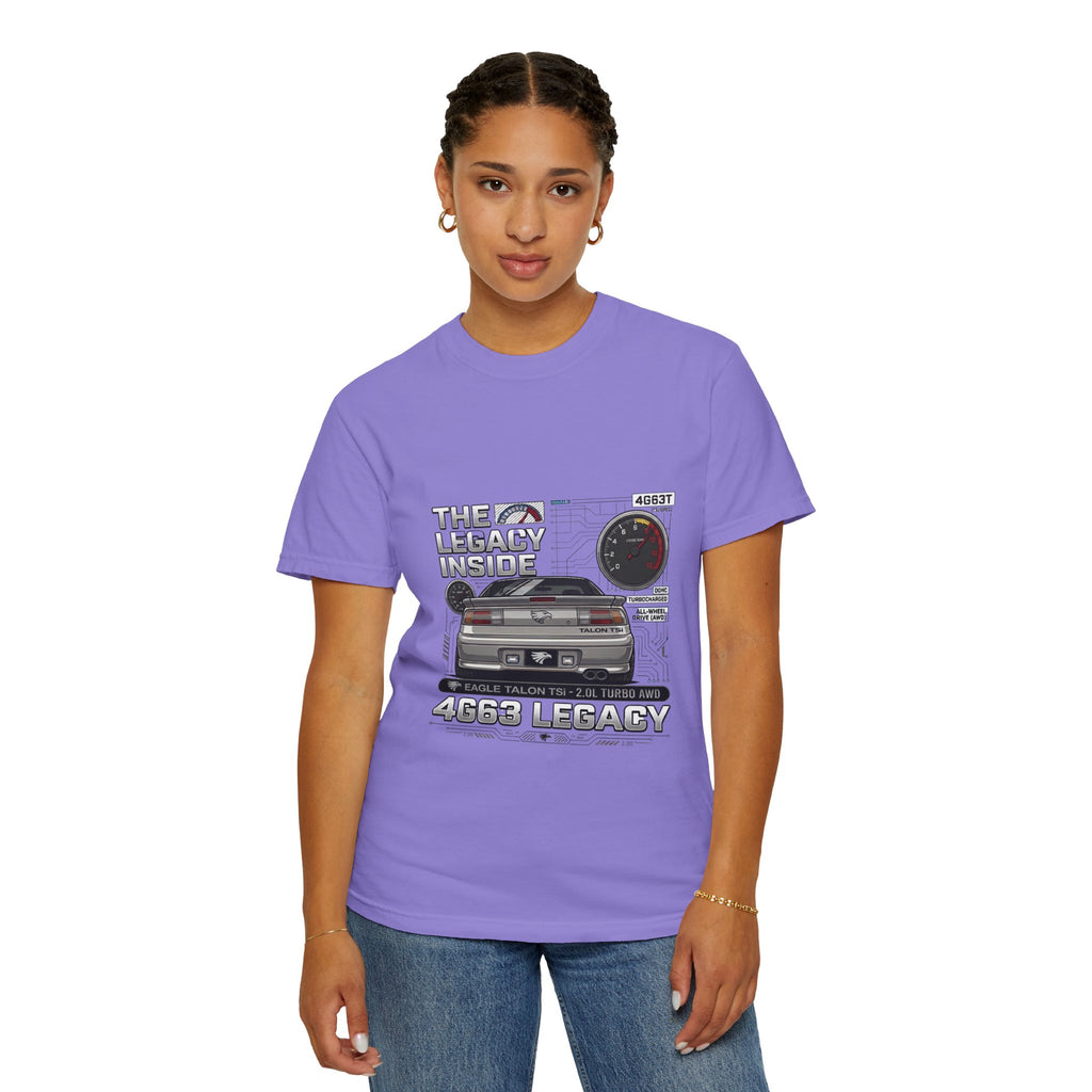 Legacy 4G63 T-Shirt — Retro Turbo JDM Car Graphic ("The Legacy Inside")