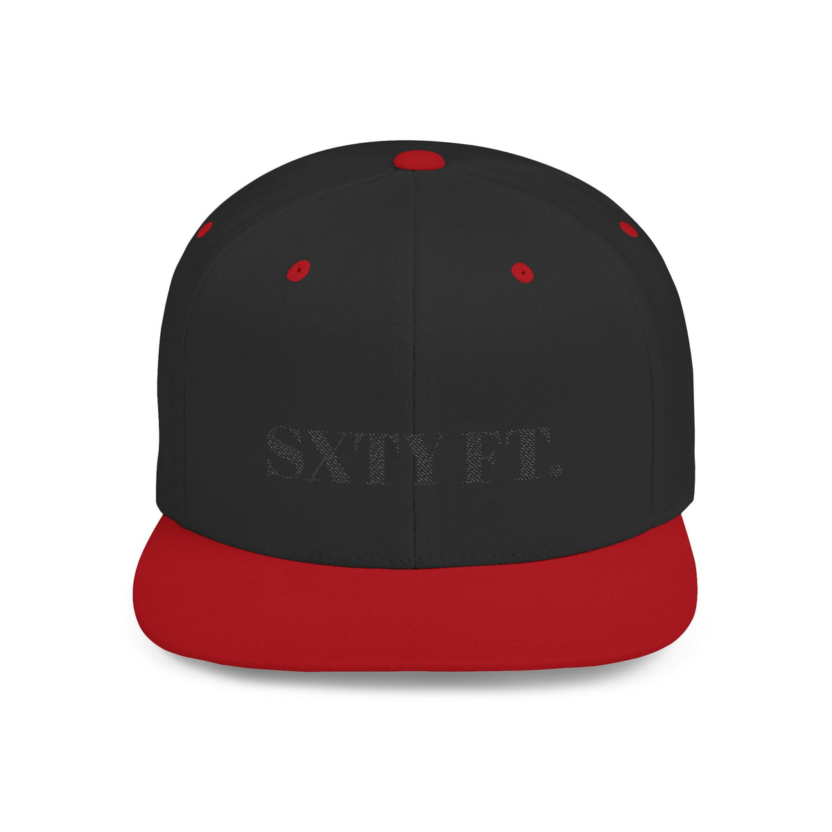 SXTY FT. Flat Bill Snapback Hat — Minimalist Streetwear Cap