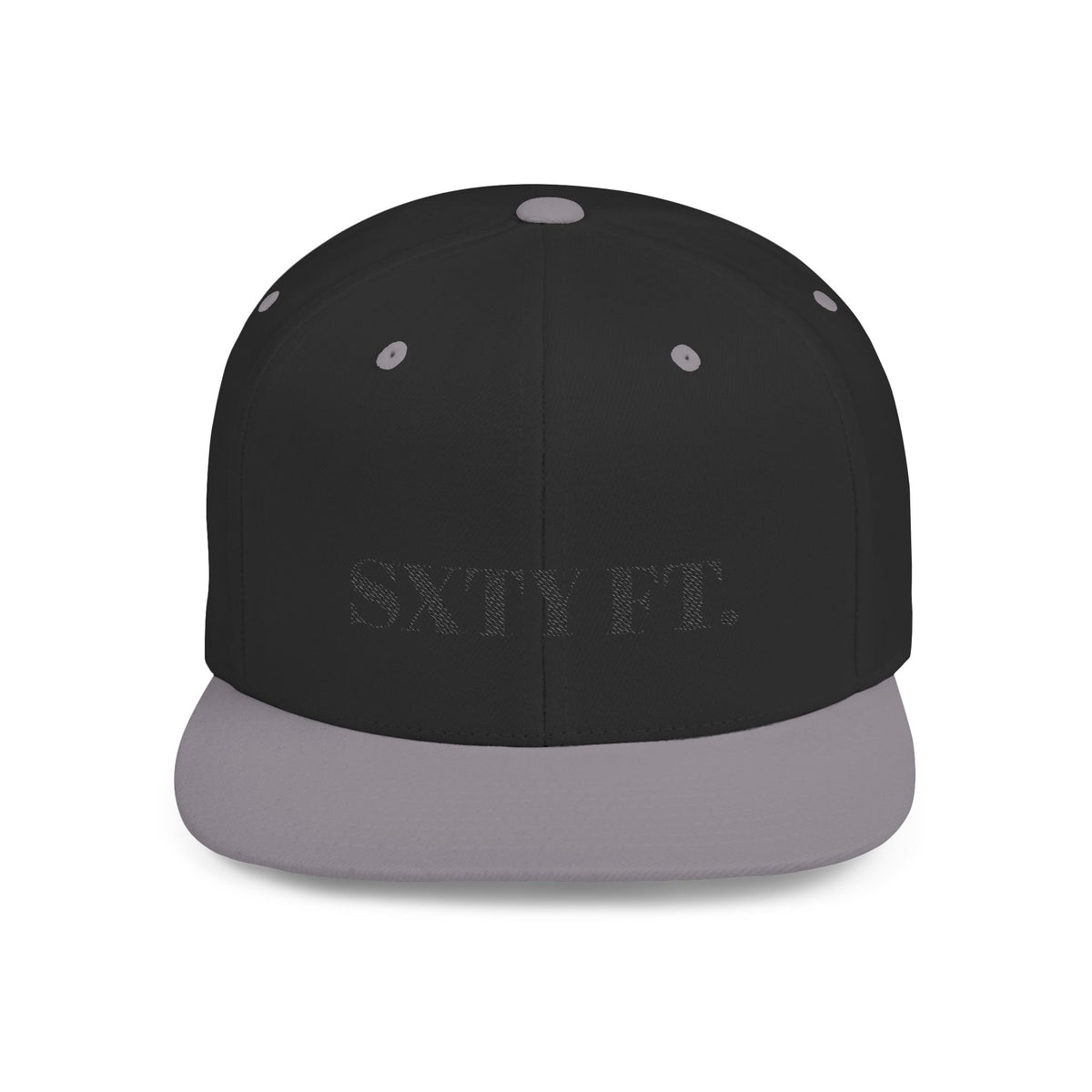 SXTY FT. Flat Bill Snapback Hat — Minimalist Streetwear Cap