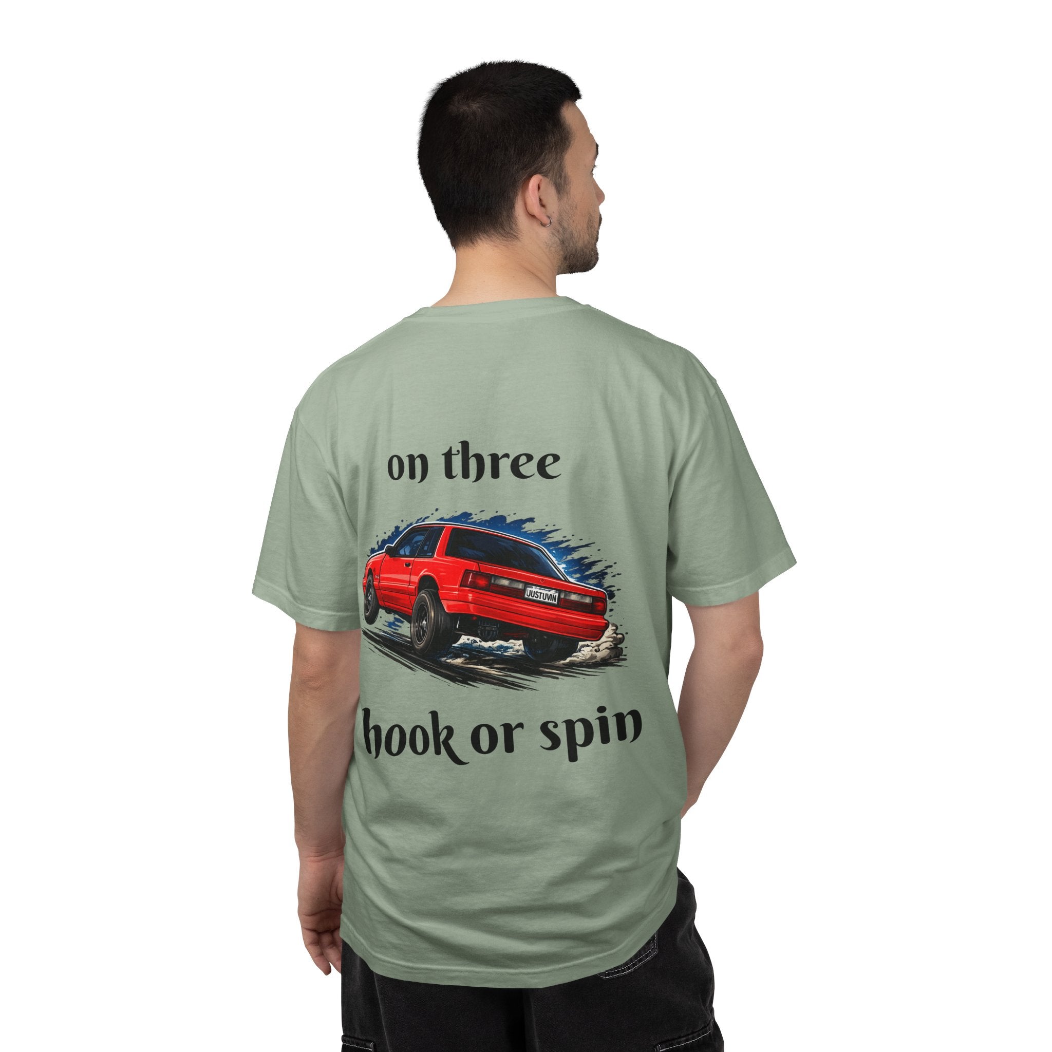 T-Shirt — 'On Three, Hook or Spin' Vintage Red Car Graphic Tee (20 Sixty FT.)