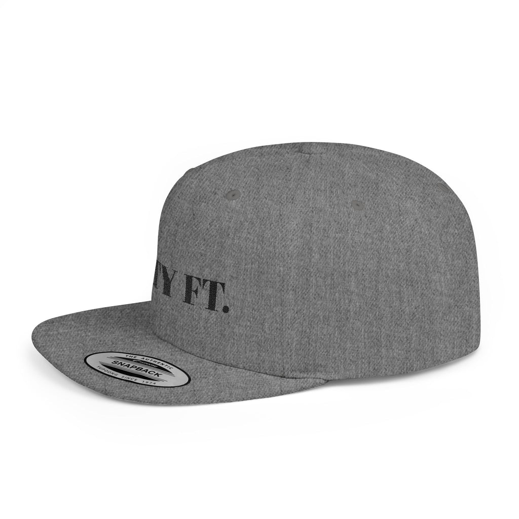 SXTY FT. Flat Bill Snapback Hat — Minimalist Streetwear Cap
