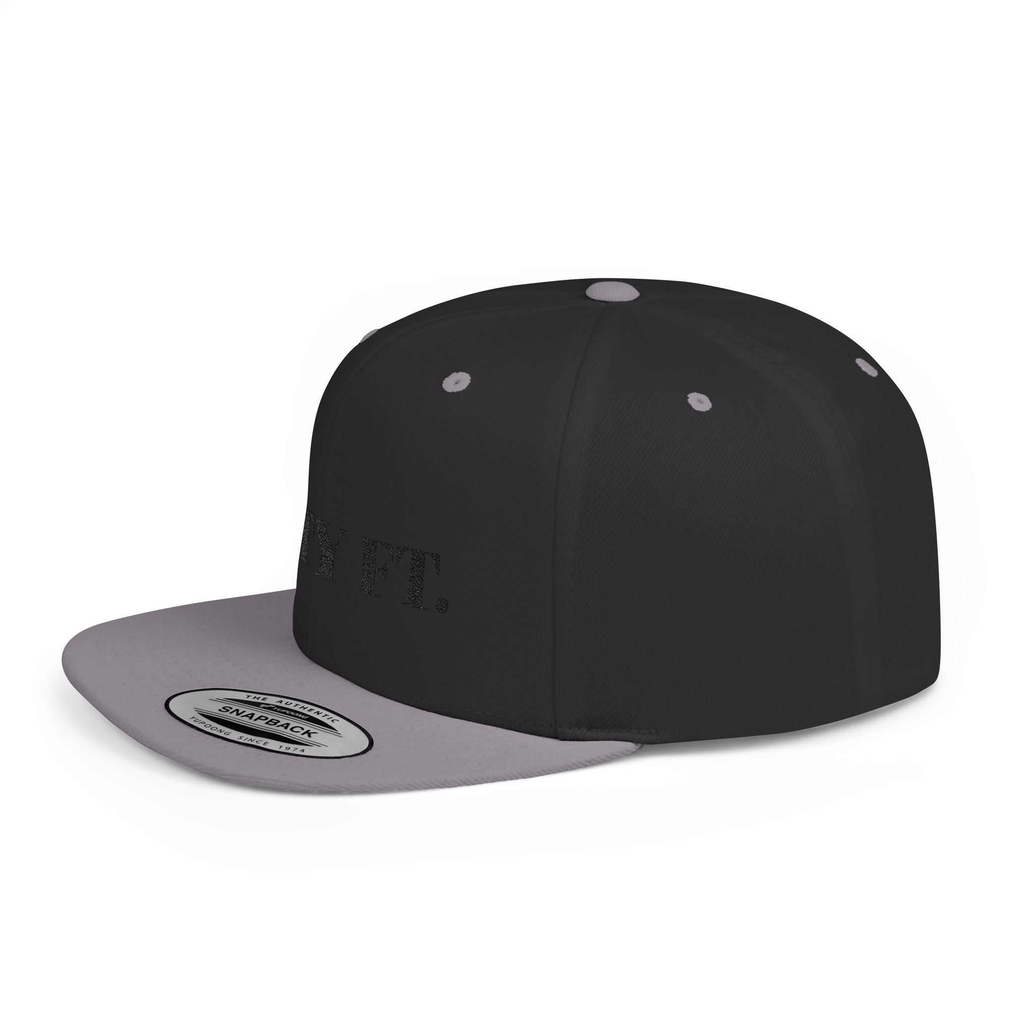 SXTY FT. Flat Bill Snapback Hat — Minimalist Streetwear Cap