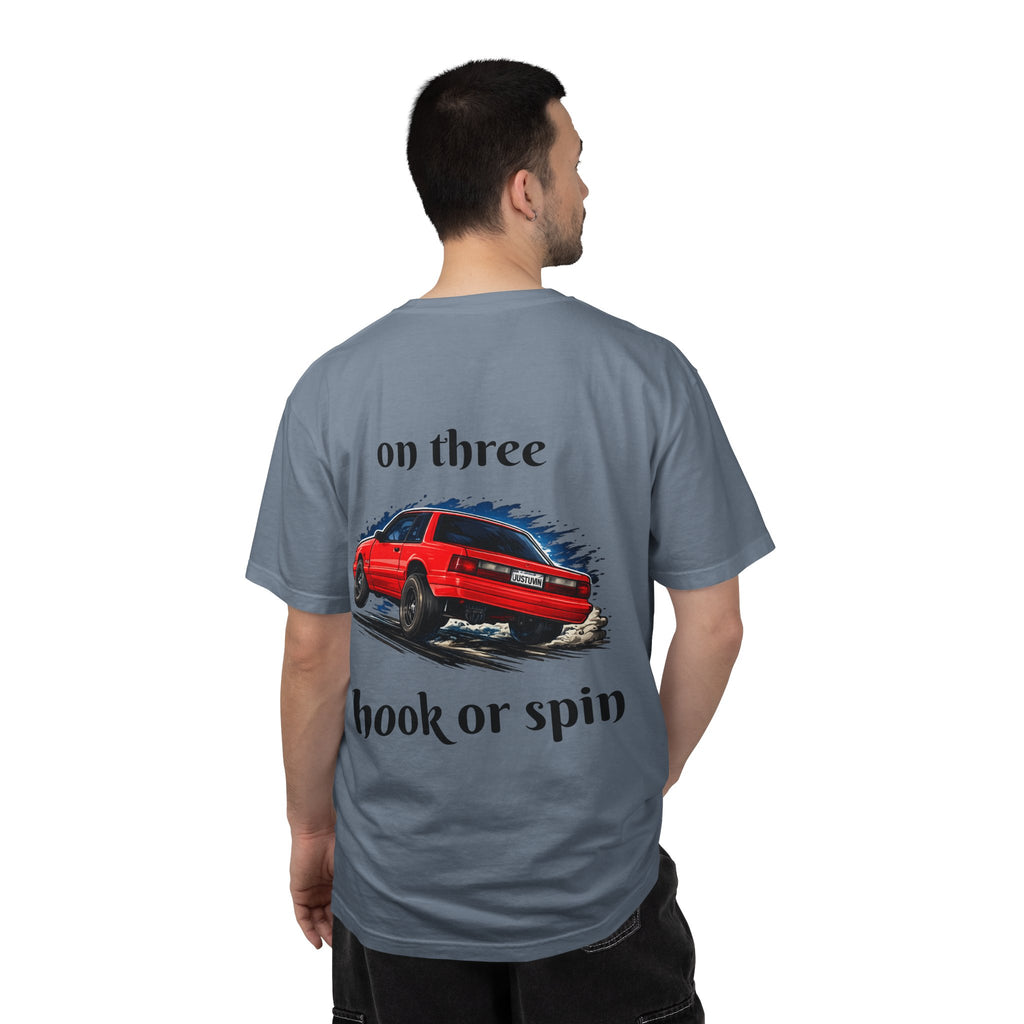 T-Shirt — 'On Three, Hook or Spin' Vintage Red Car Graphic Tee (20 Sixty FT.)