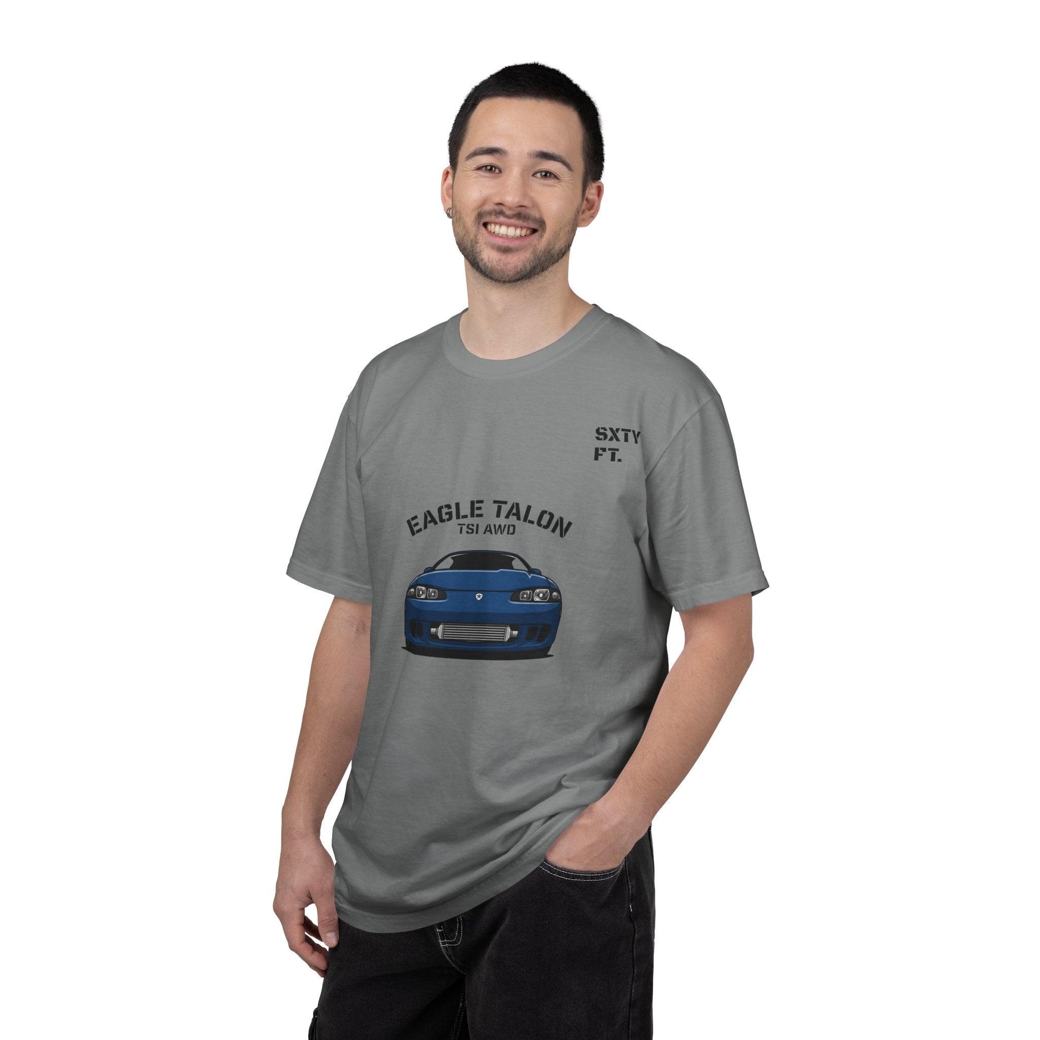 Eagle Talon Car Tee — Retro Blue Sports Coupe Graphic T-Shirt
