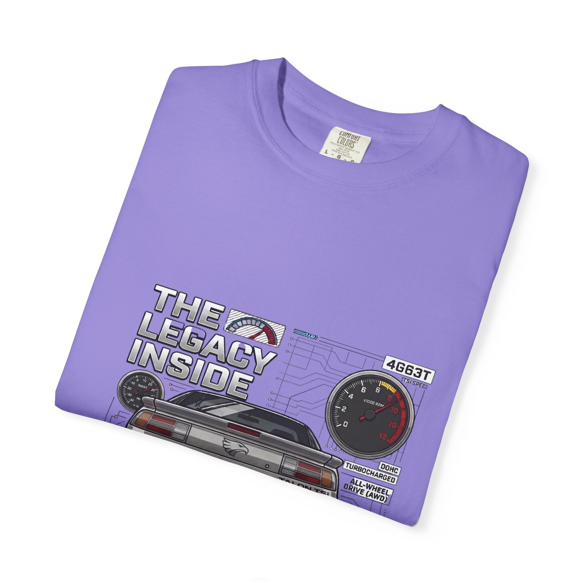Legacy 4G63 T-Shirt — Retro Turbo JDM Car Graphic ("The Legacy Inside")