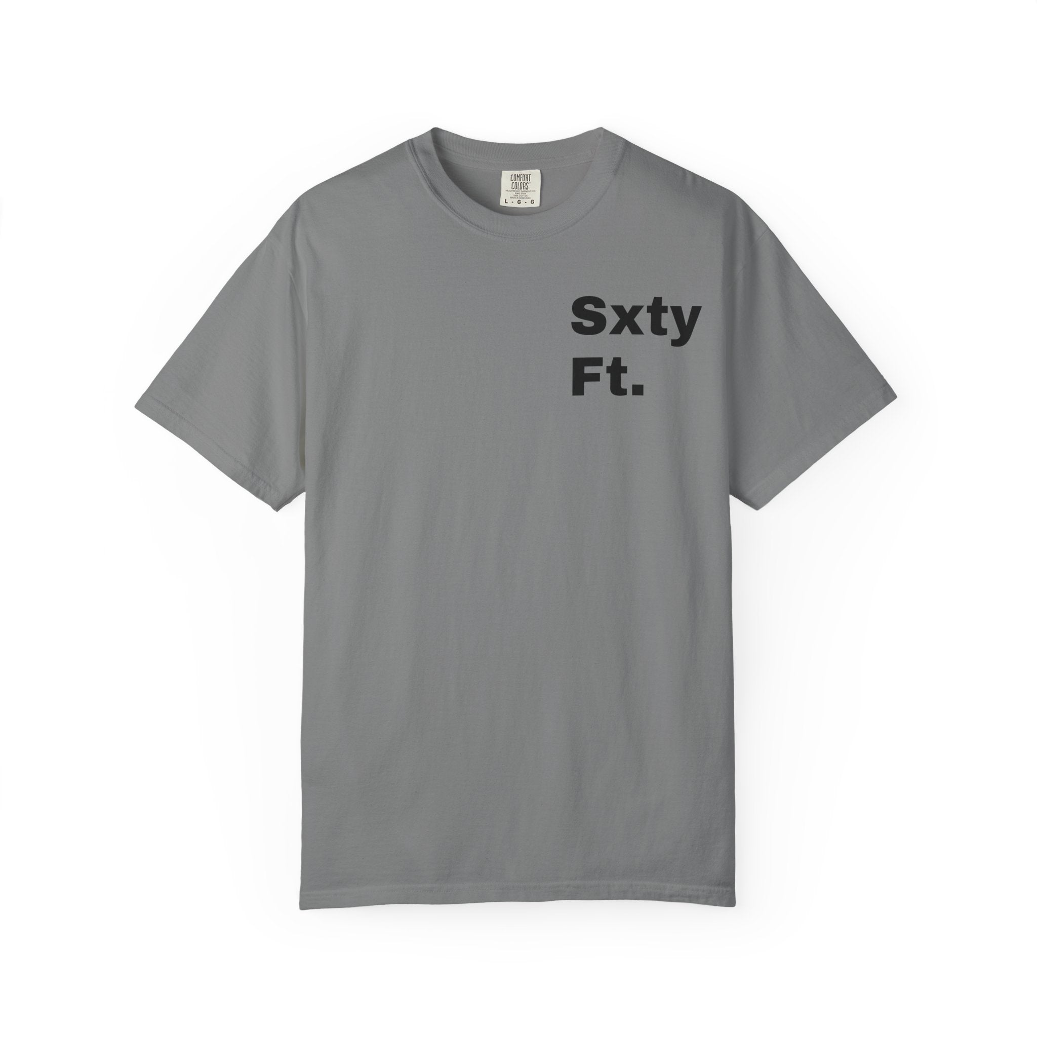 Sxty Ft. Tire Graphic T-Shirt — Vintage Dragster Wheel Tee