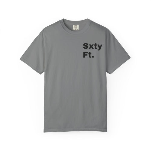 Sxty Ft. Tire Graphic T-Shirt — Vintage Dragster Wheel Tee