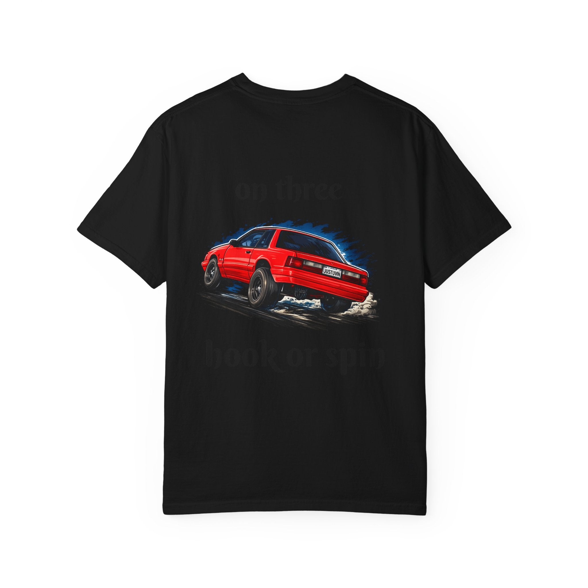 T-Shirt — 'On Three, Hook or Spin' Vintage Red Car Graphic Tee (20 Sixty FT.)