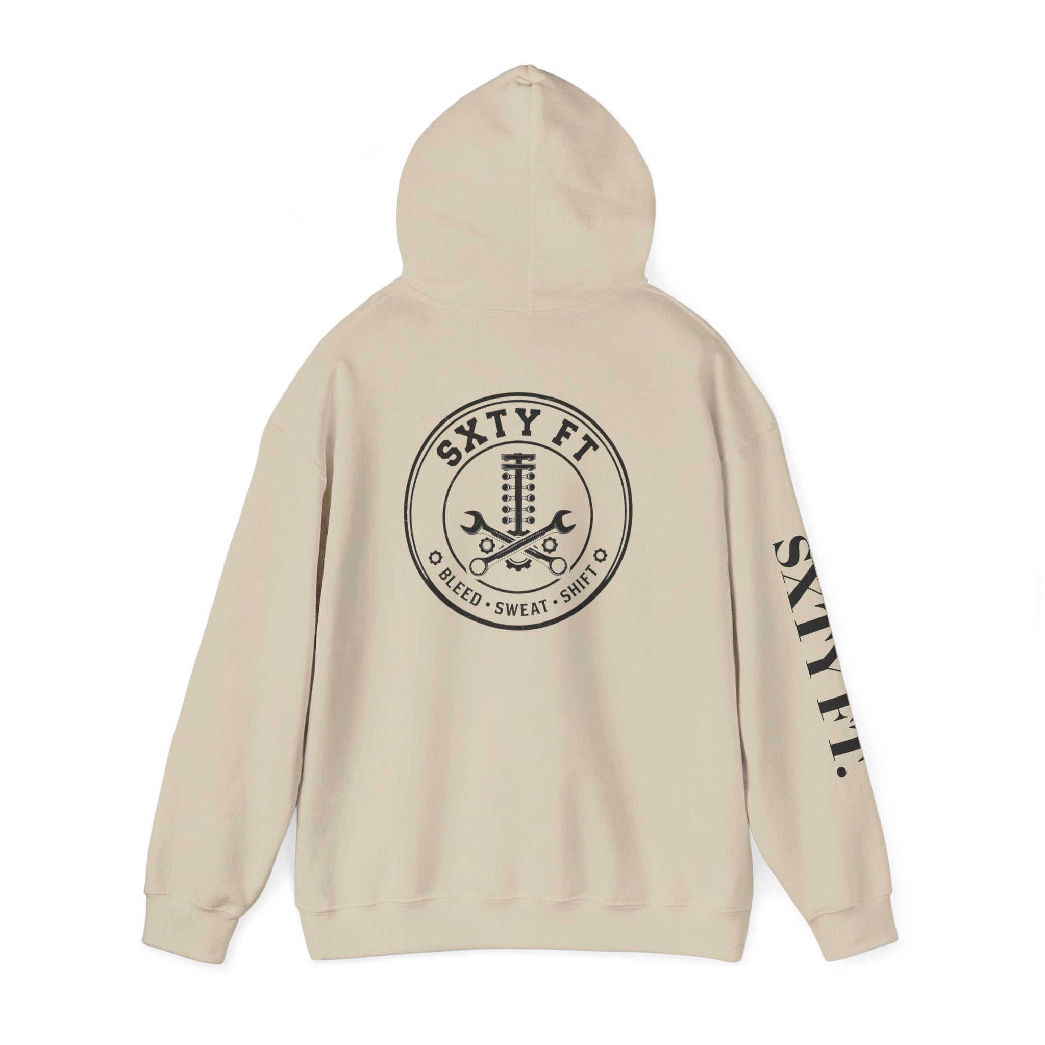 Hoodie - SXTY FT. Minimalist Logo Pullover Hoodie