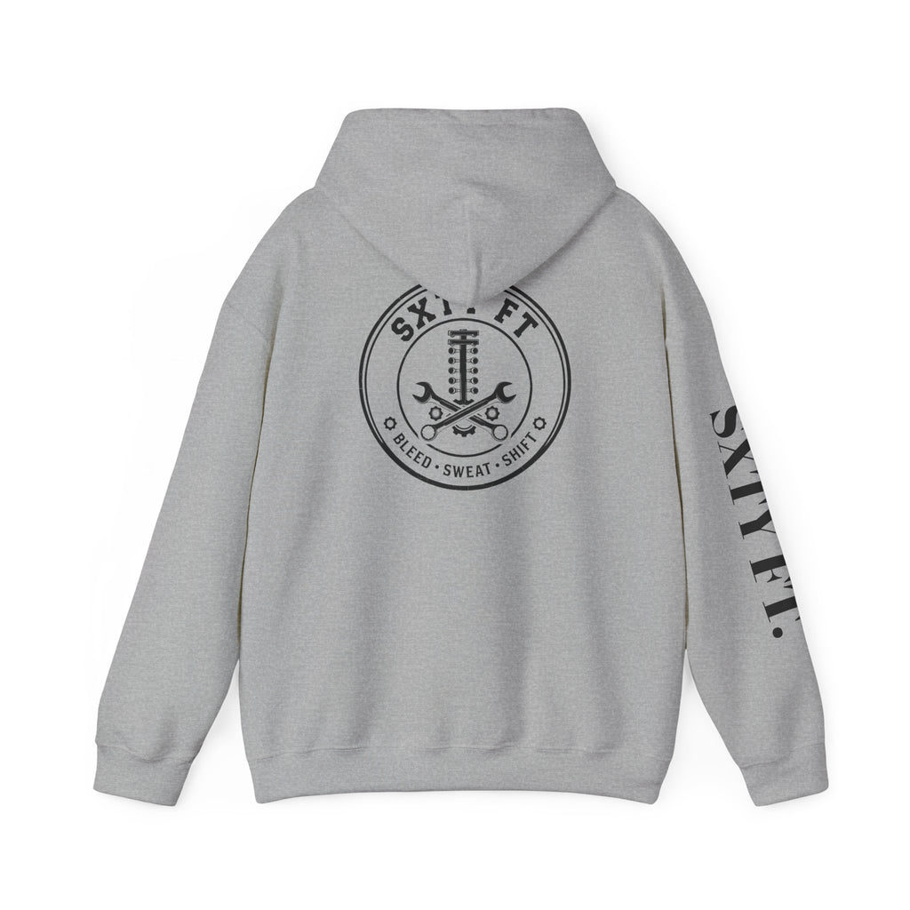 Hoodie - SXTY FT. Minimalist Logo Pullover Hoodie