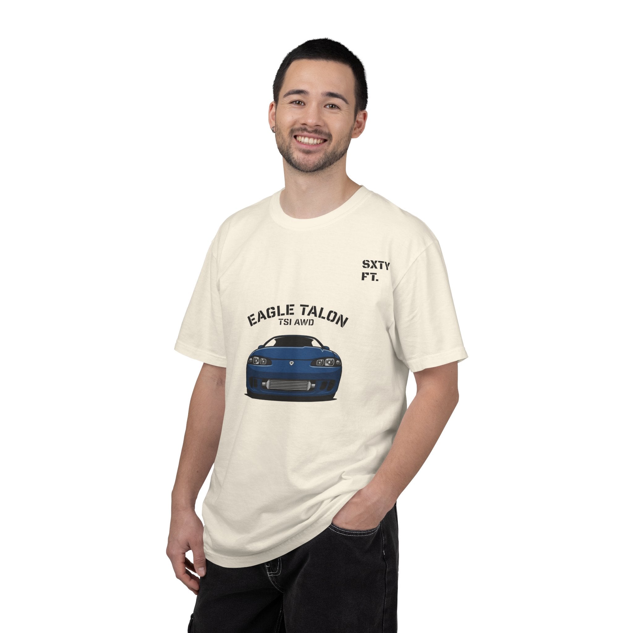 Eagle Talon Car Tee — Retro Blue Sports Coupe Graphic T-Shirt