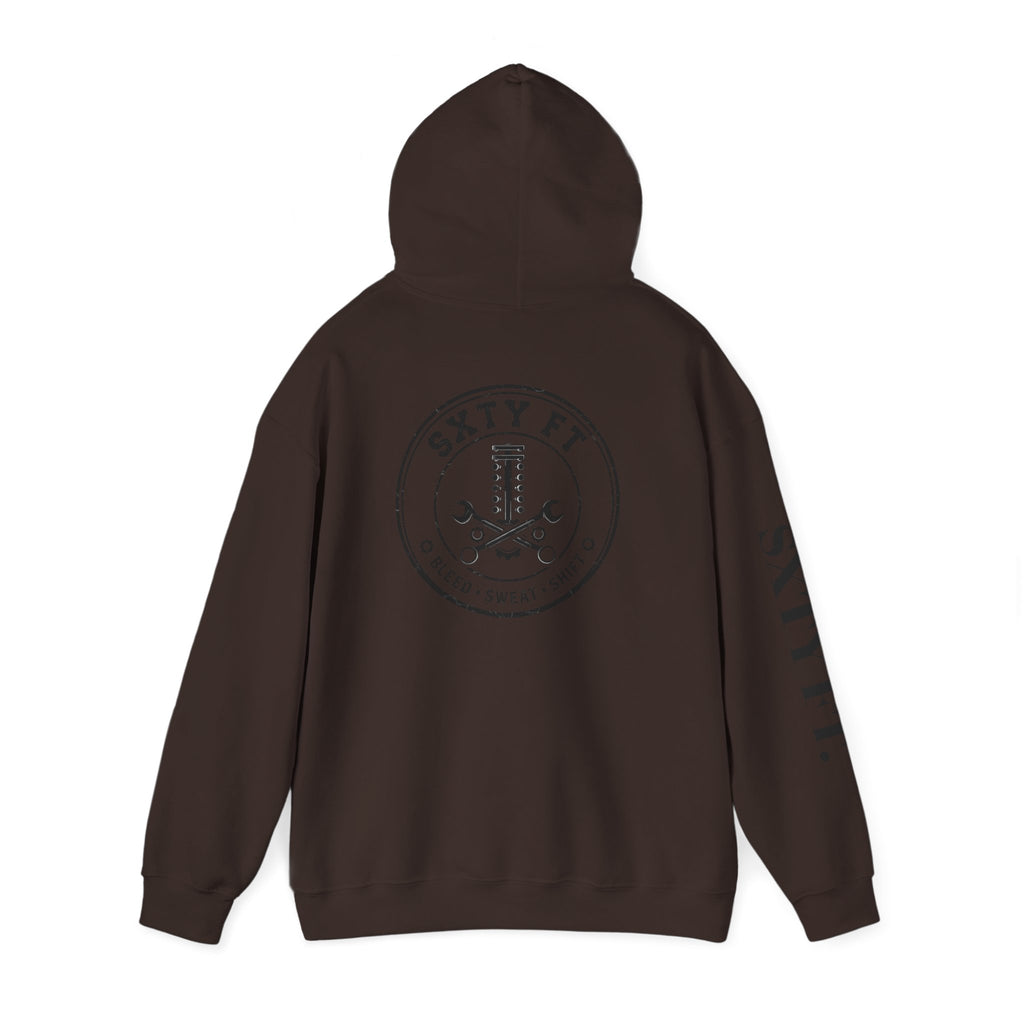 Hoodie - SXTY FT. Minimalist Logo Pullover Hoodie