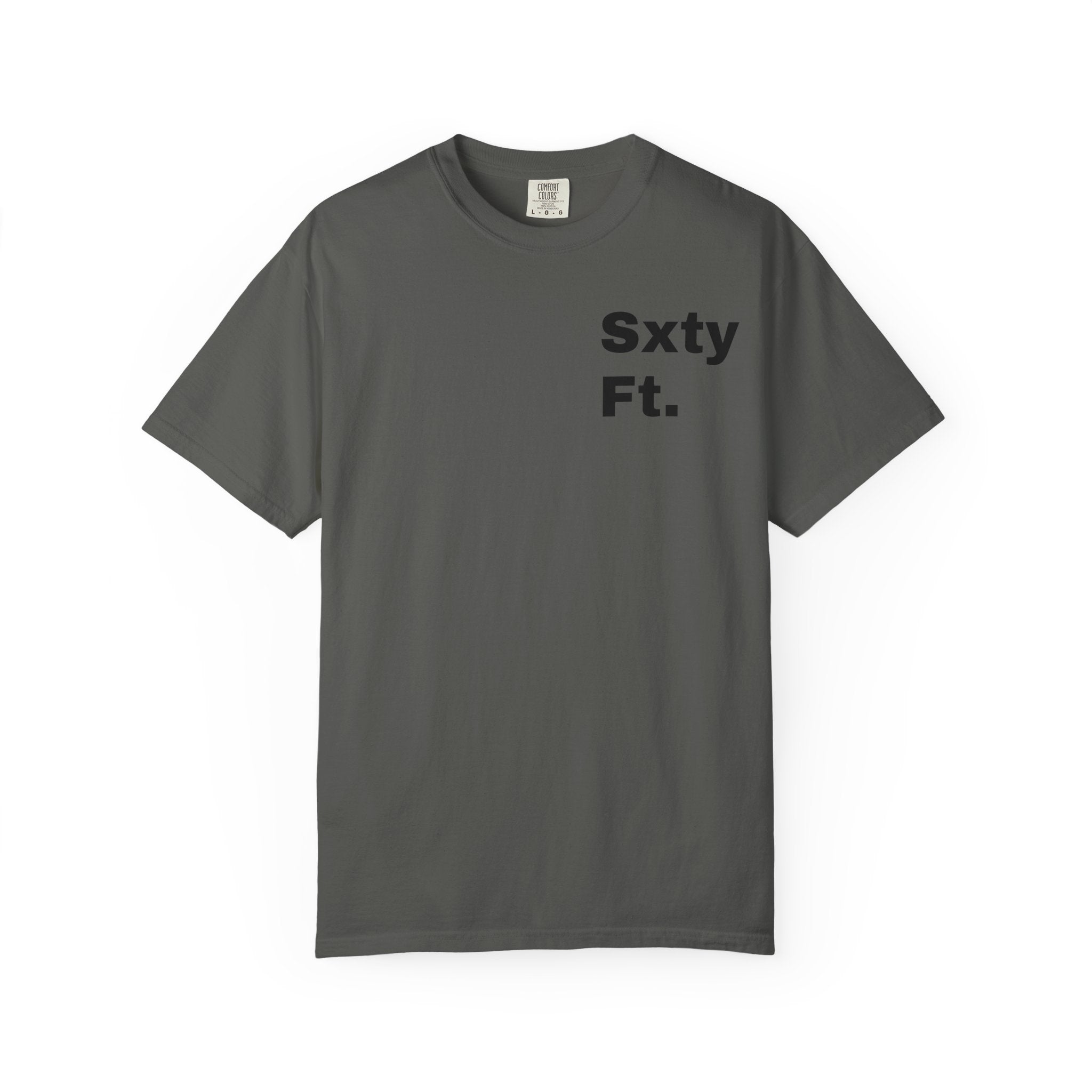 Sxty Ft. Tire Graphic T-Shirt — Vintage Dragster Wheel Tee