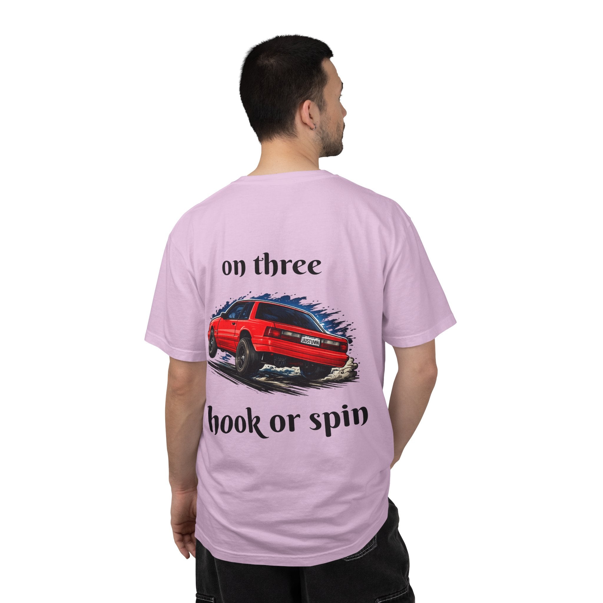 T-Shirt — 'On Three, Hook or Spin' Vintage Red Car Graphic Tee (20 Sixty FT.)