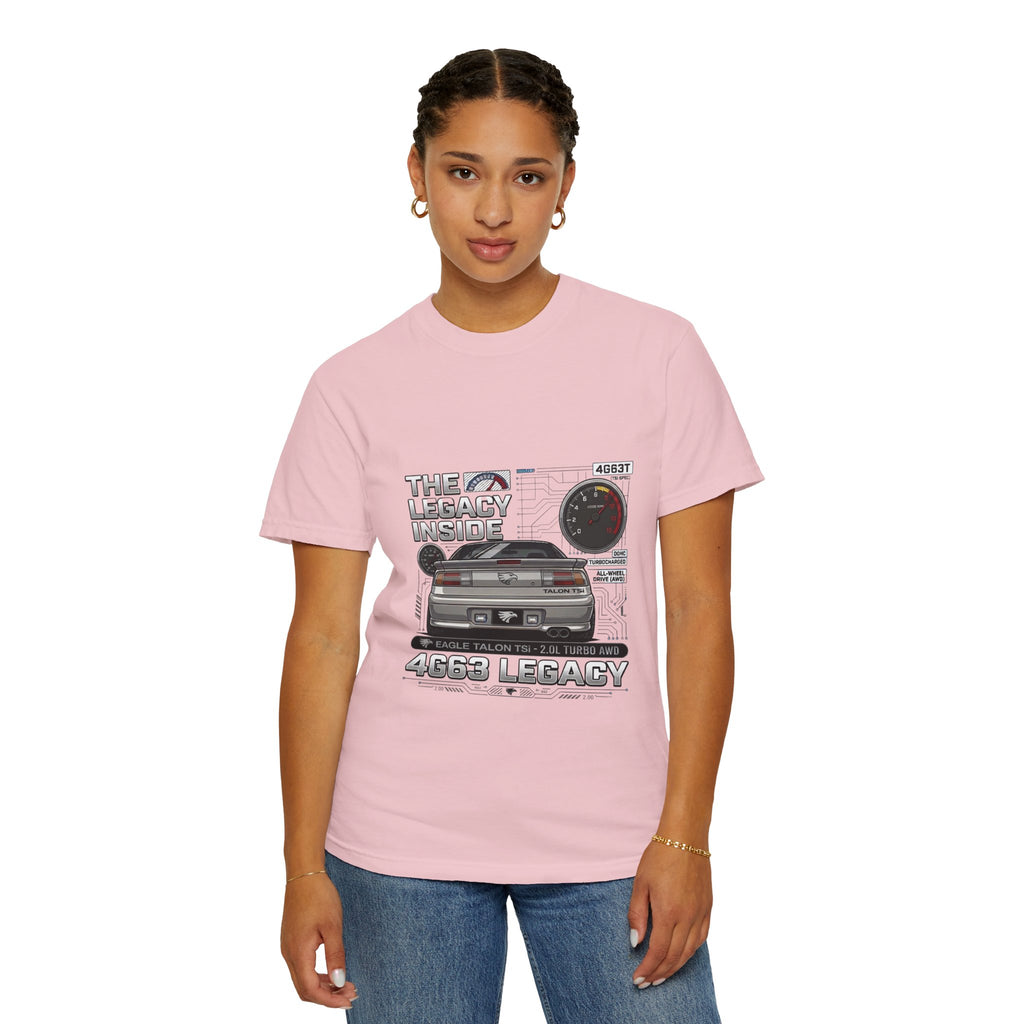 Legacy 4G63 T-Shirt — Retro Turbo JDM Car Graphic ("The Legacy Inside")