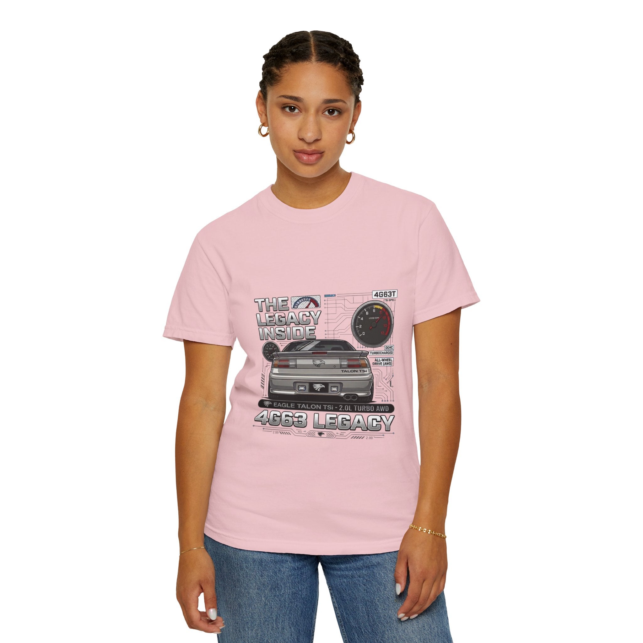 Legacy 4G63 T-Shirt — Retro Turbo JDM Car Graphic ("The Legacy Inside")
