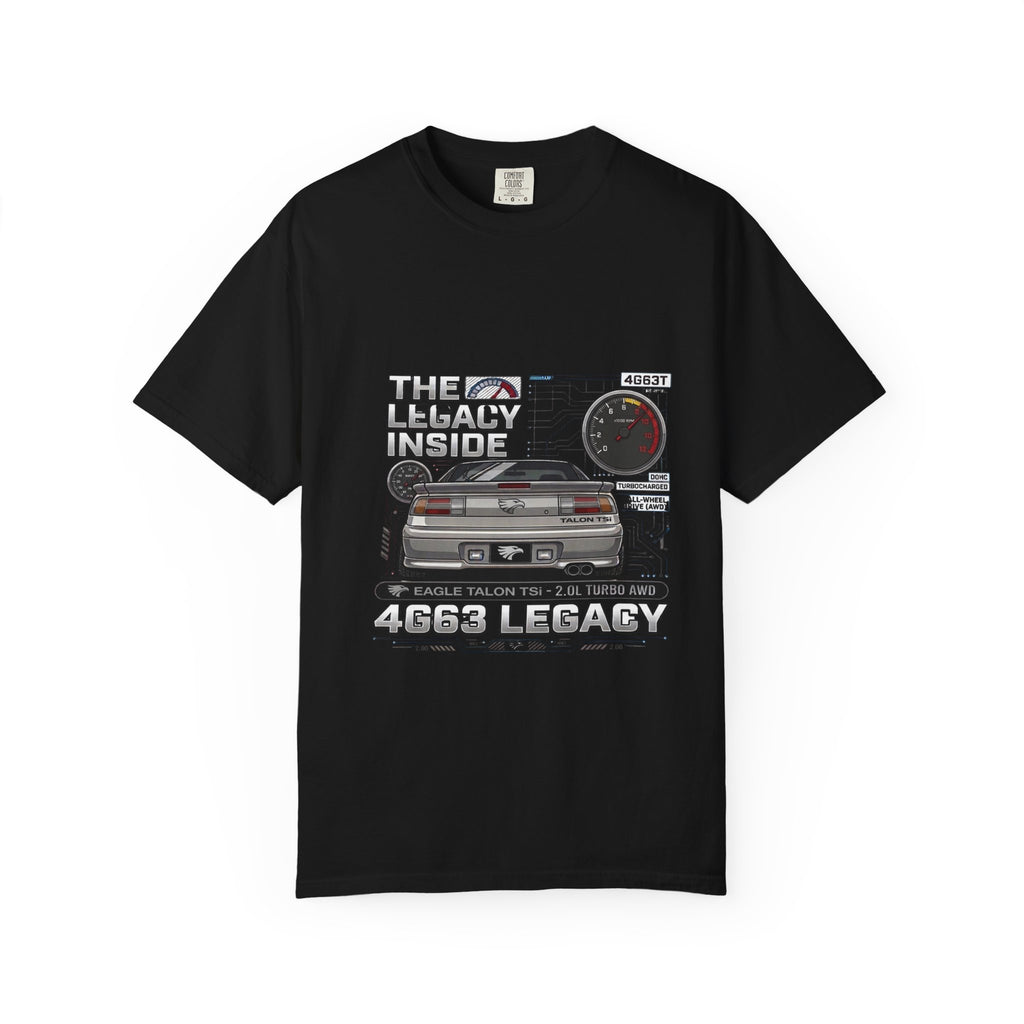 Legacy 4G63 T-Shirt — Retro Turbo JDM Car Graphic ("The Legacy Inside")