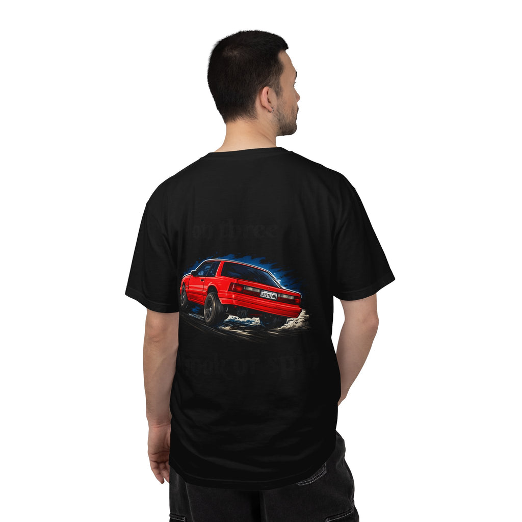 T-Shirt — 'On Three, Hook or Spin' Vintage Red Car Graphic Tee (20 Sixty FT.)