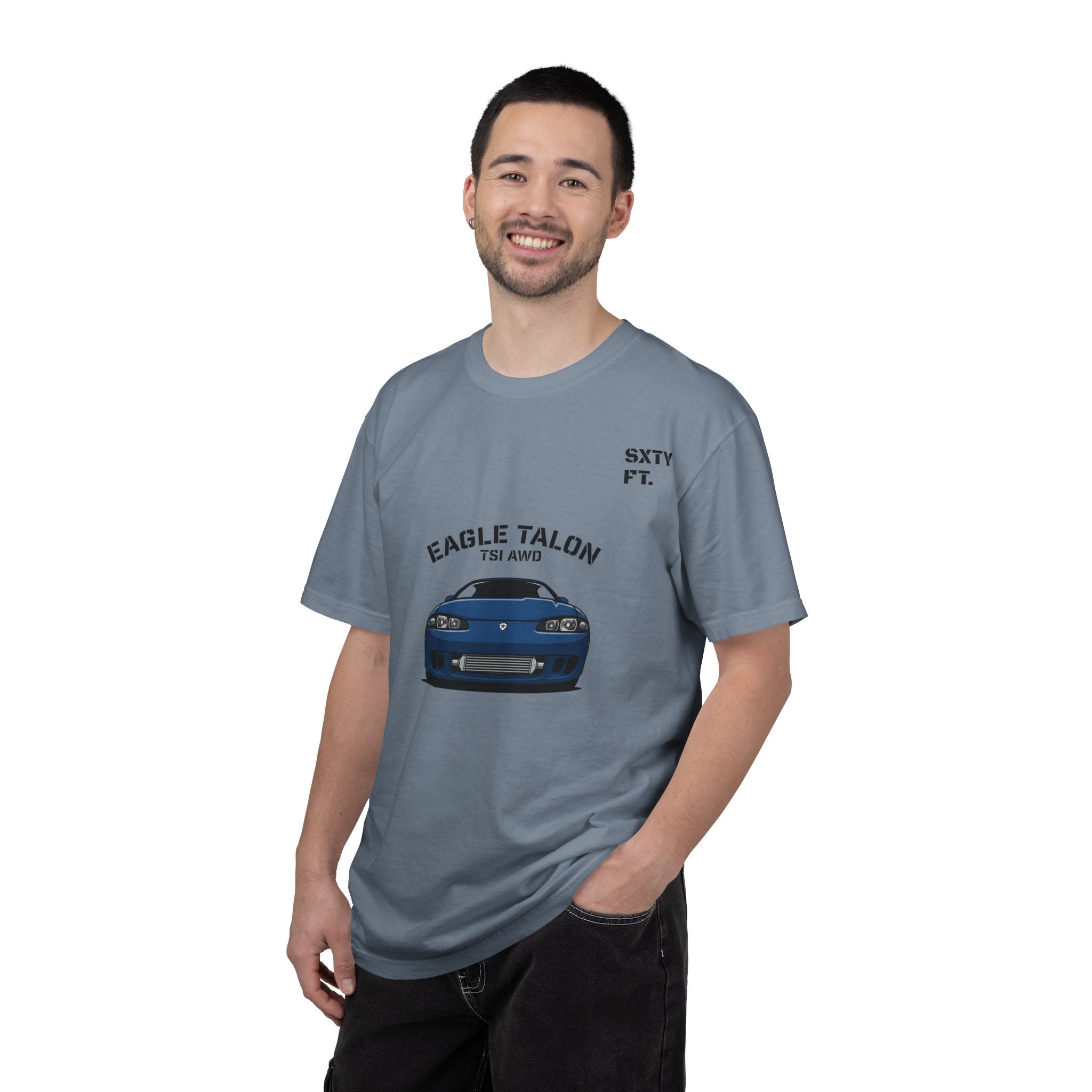 Eagle Talon Car Tee — Retro Blue Sports Coupe Graphic T-Shirt