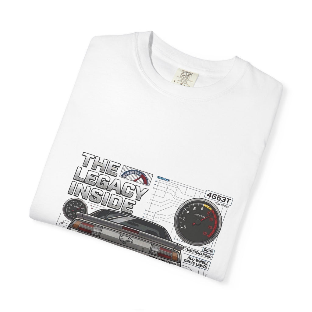 Legacy 4G63 T-Shirt — Retro Turbo JDM Car Graphic ("The Legacy Inside")