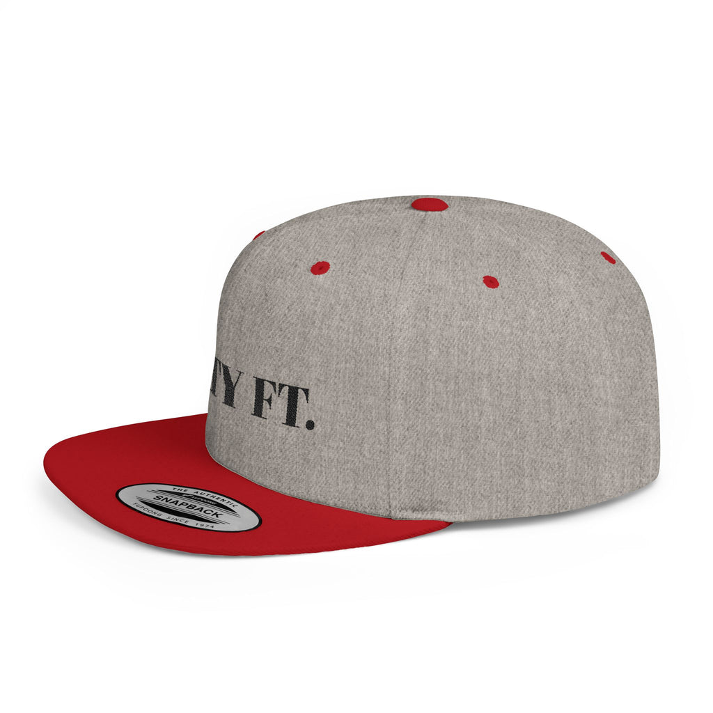 SXTY FT. Flat Bill Snapback Hat — Minimalist Streetwear Cap