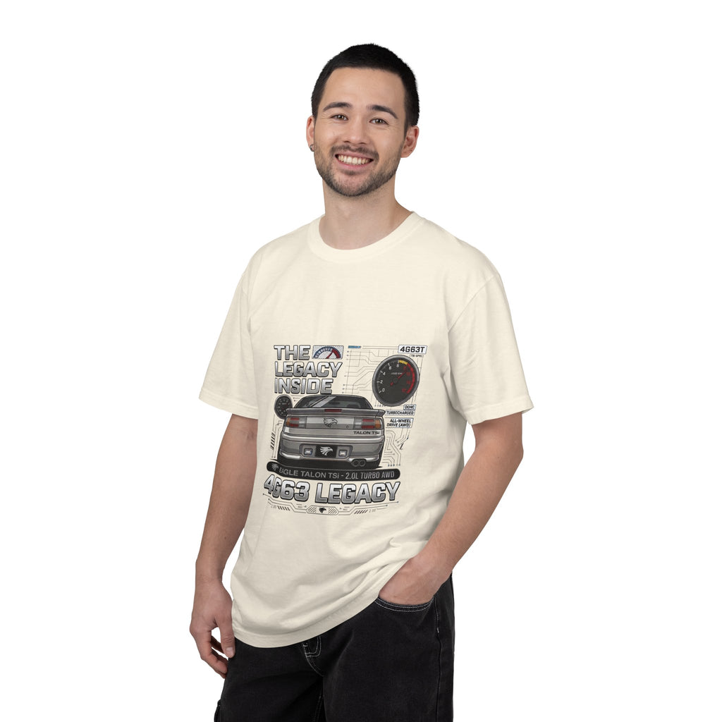 Legacy 4G63 T-Shirt — Retro Turbo JDM Car Graphic ("The Legacy Inside")