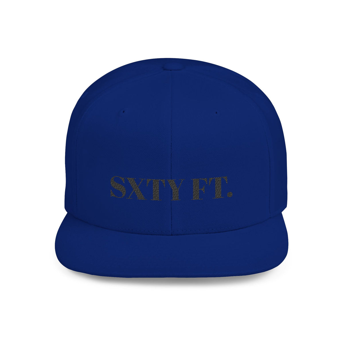 SXTY FT. Flat Bill Snapback Hat — Minimalist Streetwear Cap