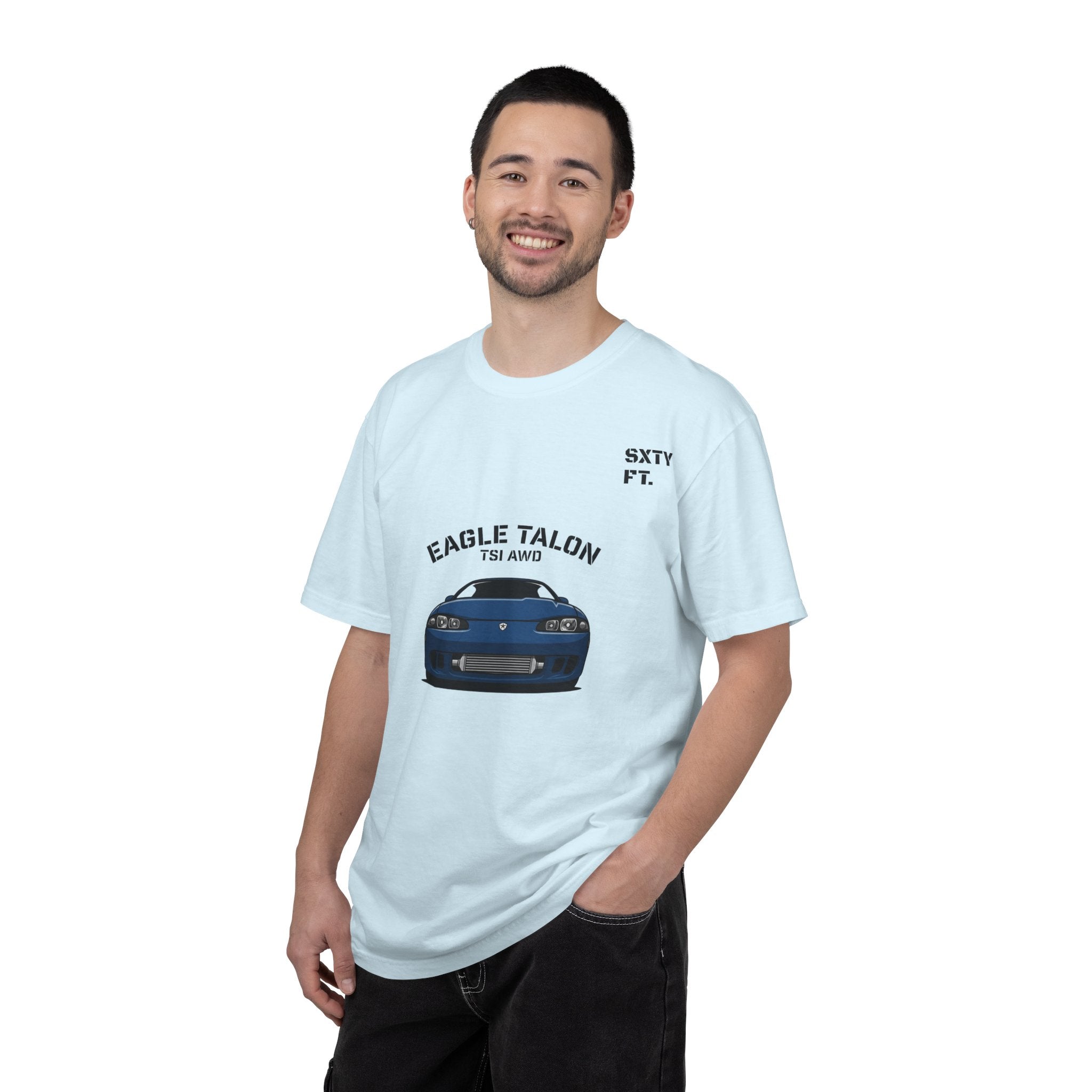 Eagle Talon Car Tee — Retro Blue Sports Coupe Graphic T-Shirt