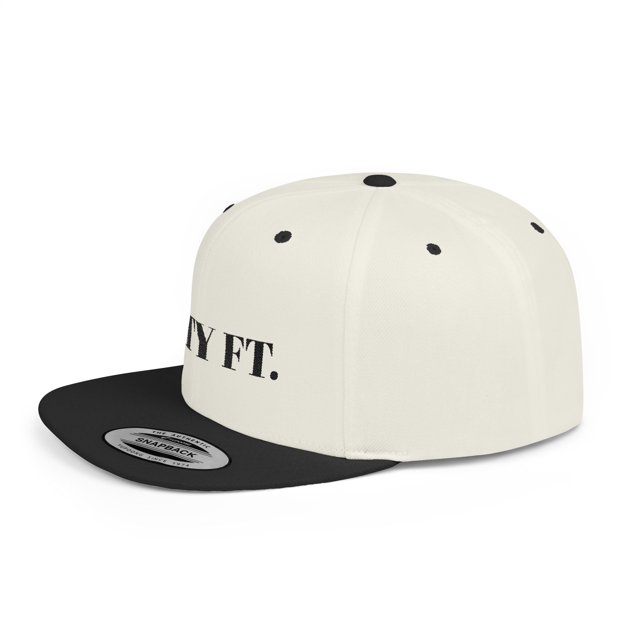 SXTY FT. Flat Bill Snapback Hat — Minimalist Streetwear Cap