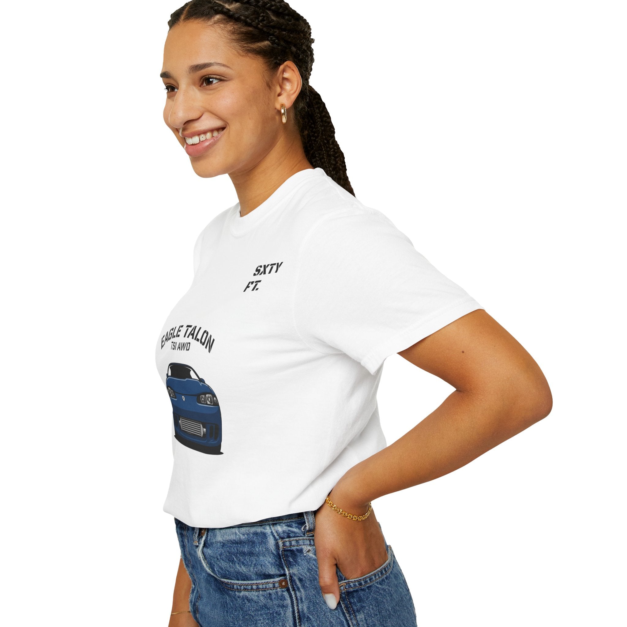 Eagle Talon Car Tee — Retro Blue Sports Coupe Graphic T-Shirt