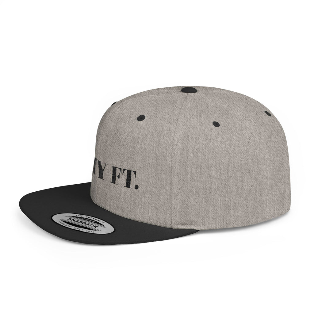 SXTY FT. Flat Bill Snapback Hat — Minimalist Streetwear Cap